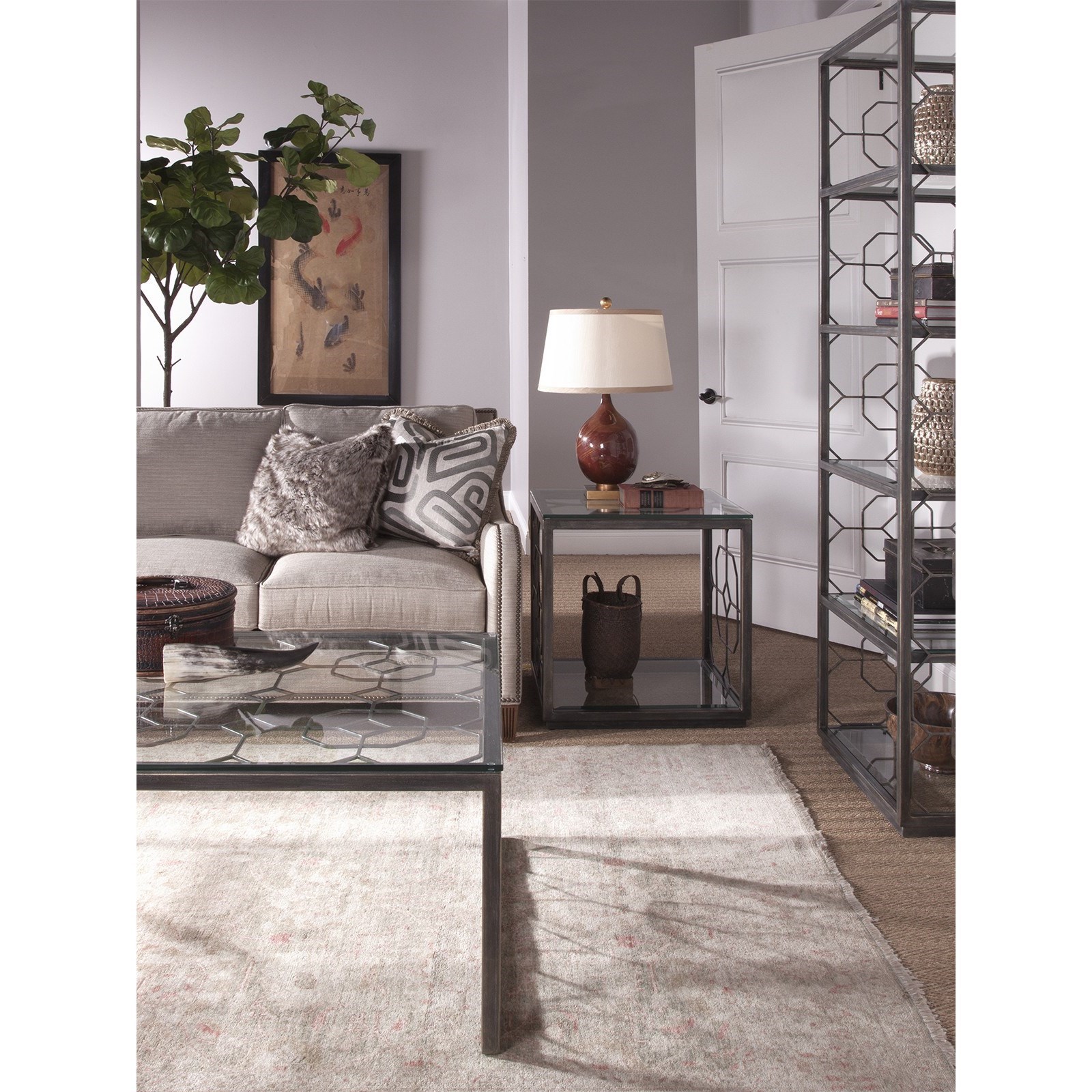 Honeycomb glass discount table top